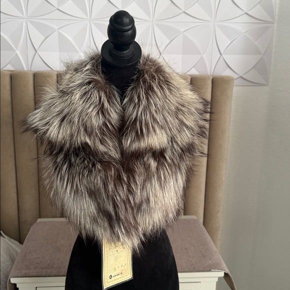 Genuine Fox fur wrap scarf EMBA - Picture 6 of 16